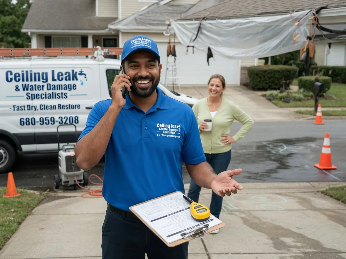 Ceiling Leak Cleanup Sheldahl, IA FAQs